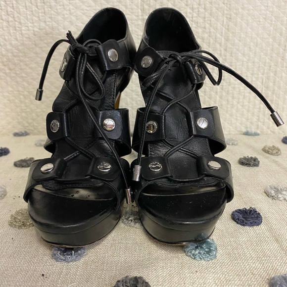 Black Women's Platform Sandals - Picture 1 of 5